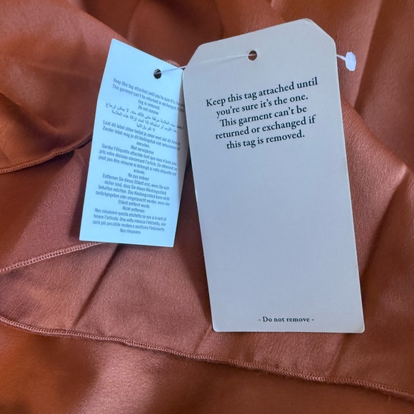 Abercrombie & Fitch Rust Satin Dress - Picture 8 of 9